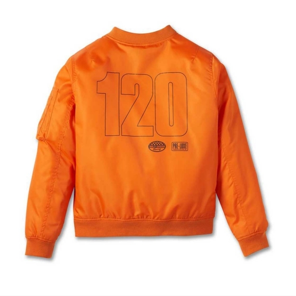 NWT WOMEN'S HARLEY DAVIDSON 120th ANNIVERSARY BOMBER JACKET - Picture 2 of 6